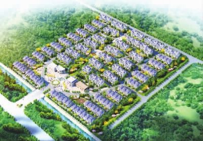 安置小區(qū)。（效果圖）